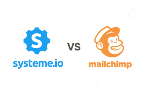 Systeme.io and Mailchimp platform comparison showing key differences in all-in-one marketing solutions