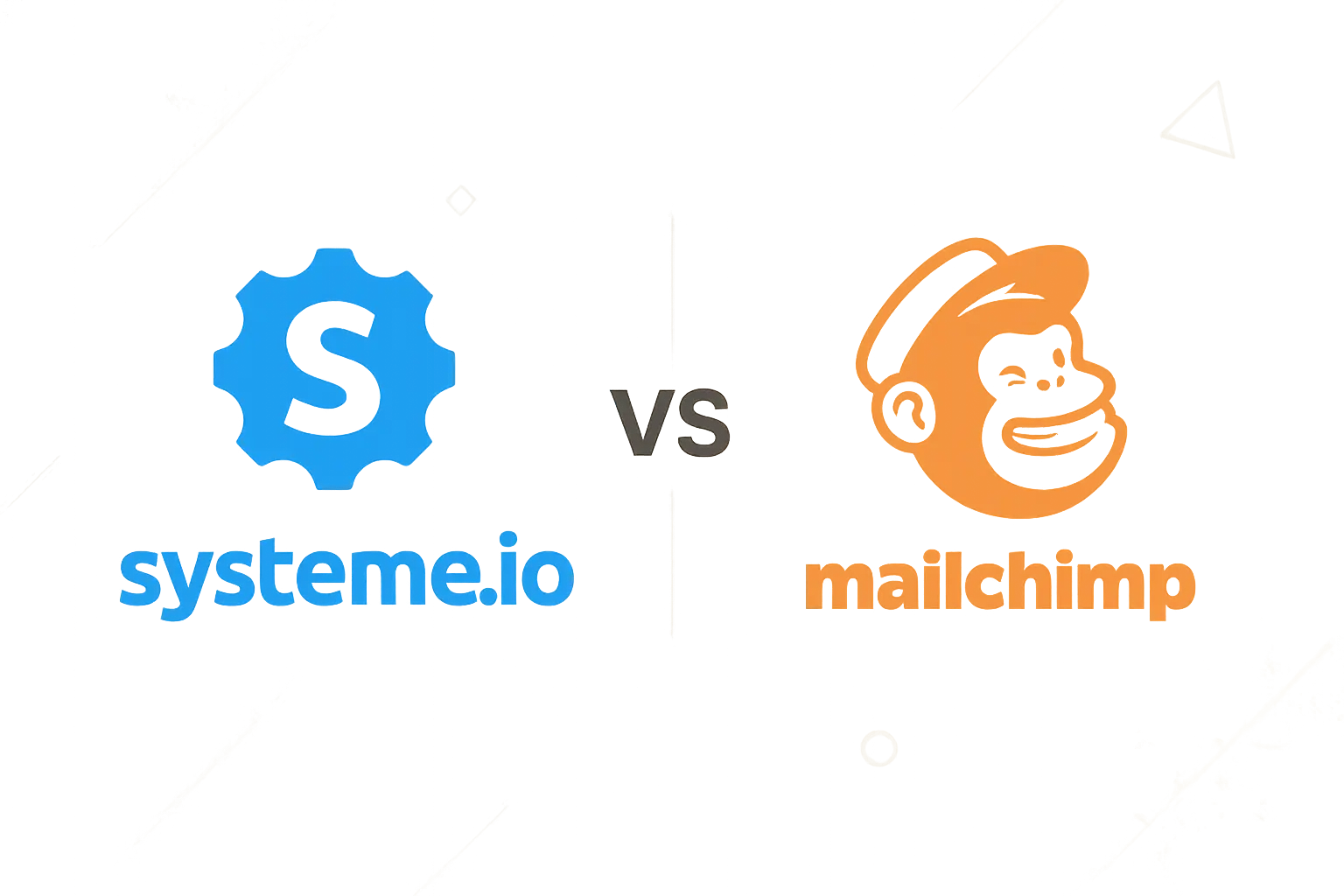 Systeme.io and Mailchimp platform comparison showing key differences in all-in-one marketing solutions